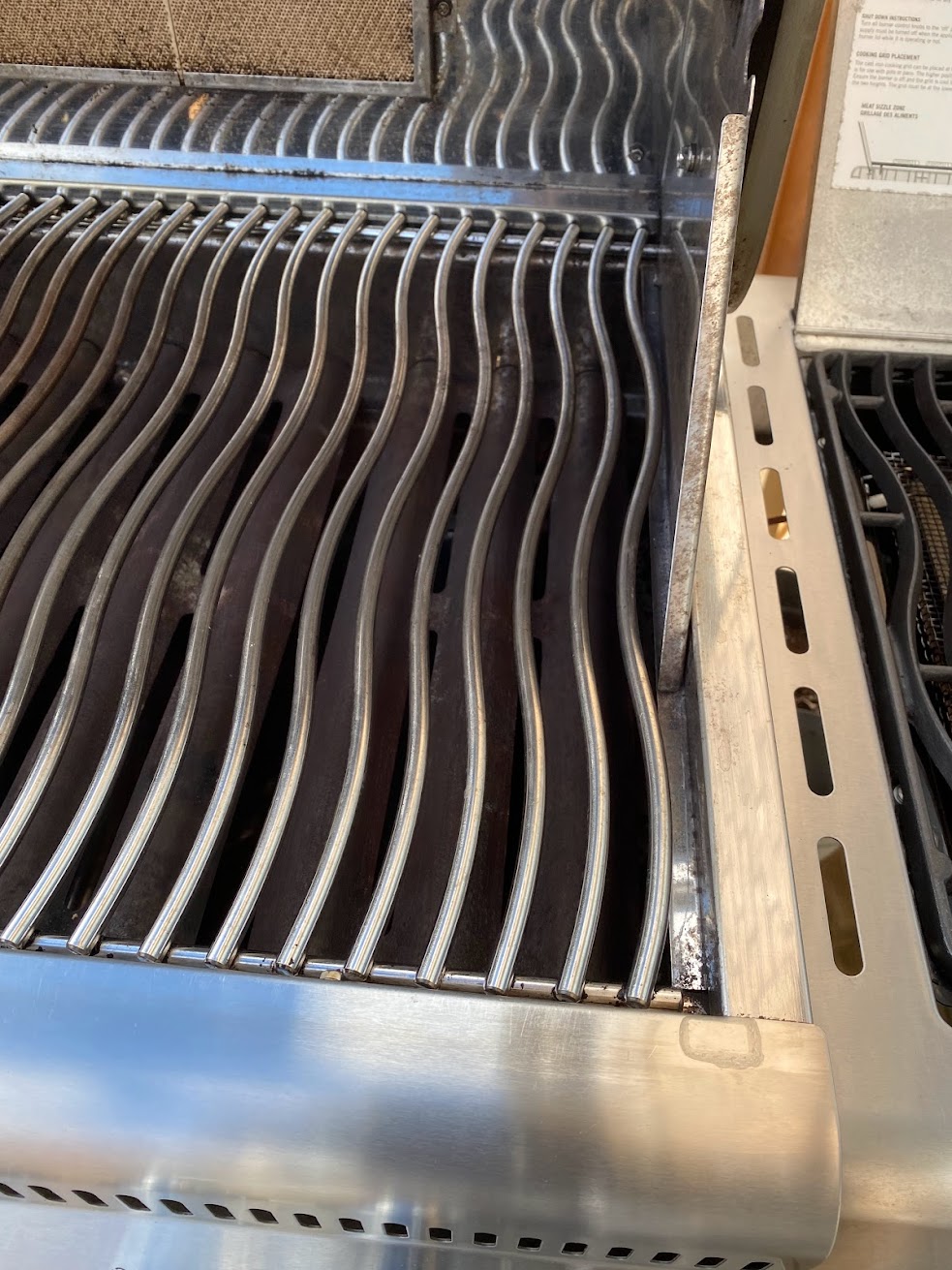 Spotless BBQ grates after professional cleaning